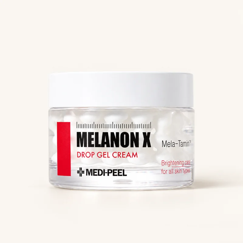 MEDIPEEL Melanon X Drop Gel Cream 50 г — освітлювальний капсульний гель-крем з глутатіоном і ніацинамідом