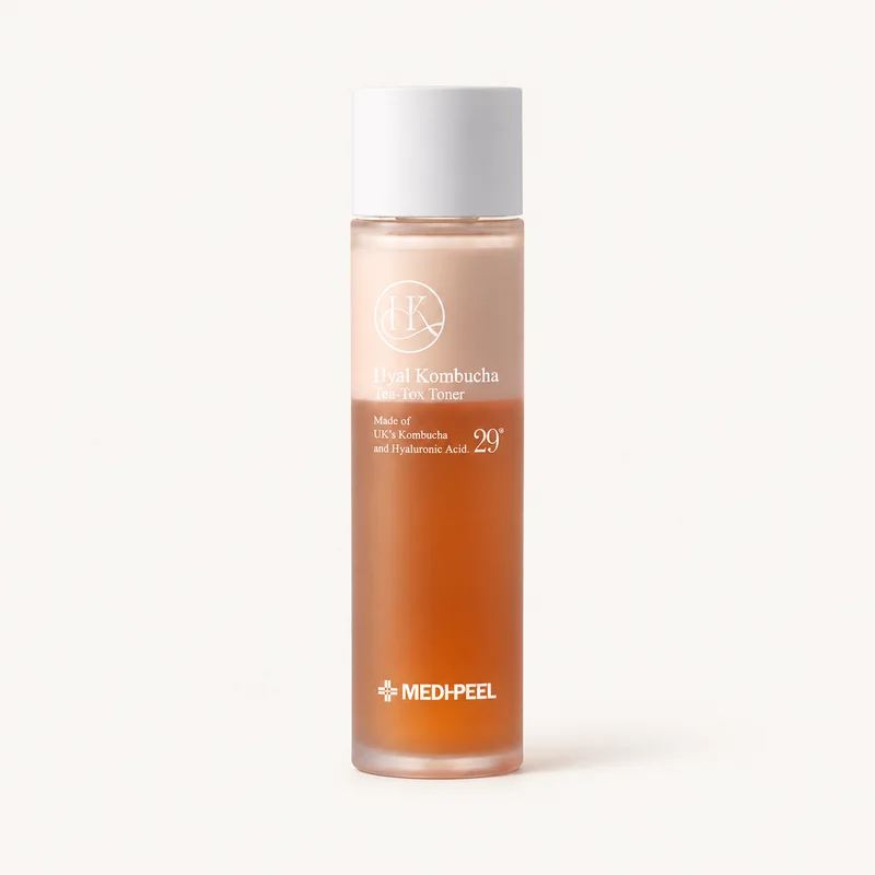 MEDIPEEL Hyal Kombucha Tea-Tox Toner 150 мл — двофазний тонер для зволоження та відновлення шкіри